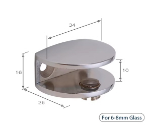 Glasplattenträger für 6 mm bis 12 mm Glas